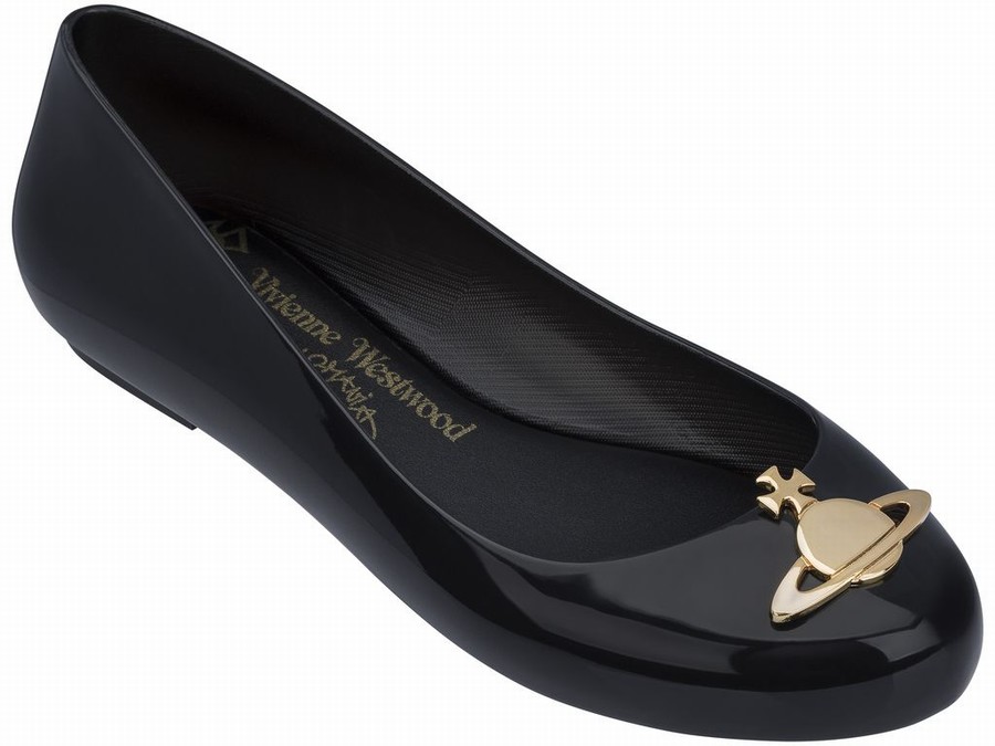Bailarinas Melissa Vivienne Westwood Space Love Orb Mujer - Negras - Argentina QGI-869541
